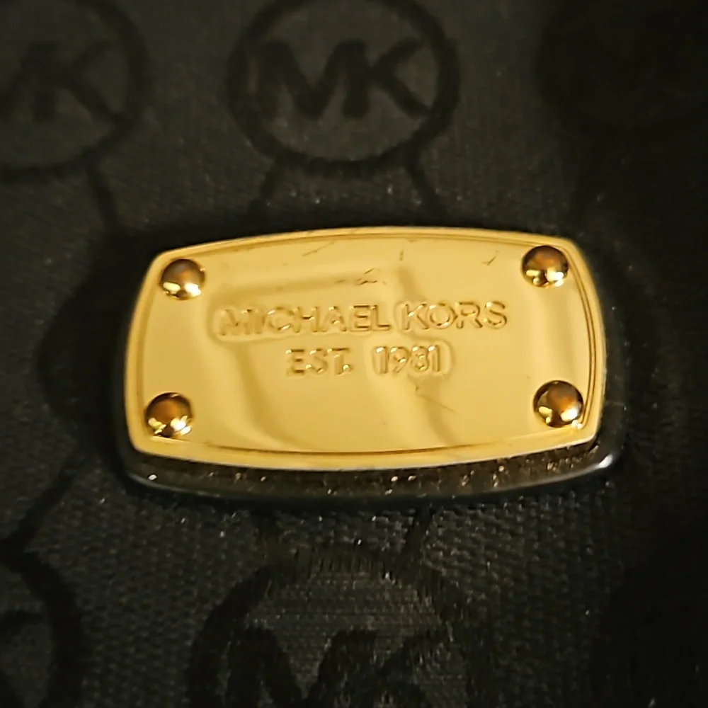 Michael Kors black tote purse - Picture 2 of 6